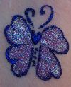 glitter butterfly tattoo images